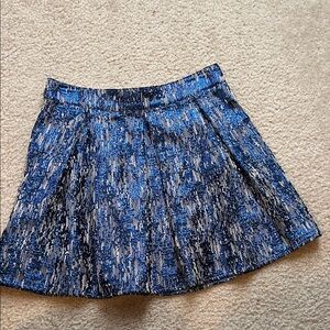 Blue and grey shiny skirt